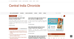 Desktop Screenshot of centralindiachronicle.com