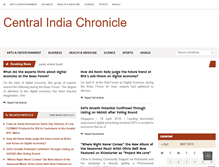 Tablet Screenshot of centralindiachronicle.com